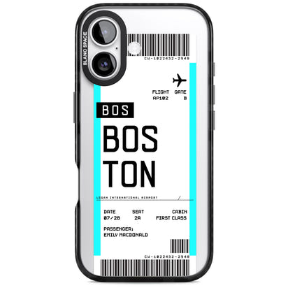 Personalised Boston Boarding Pass