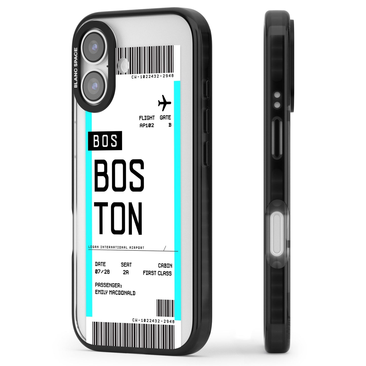 Personalised Boston Boarding Pass