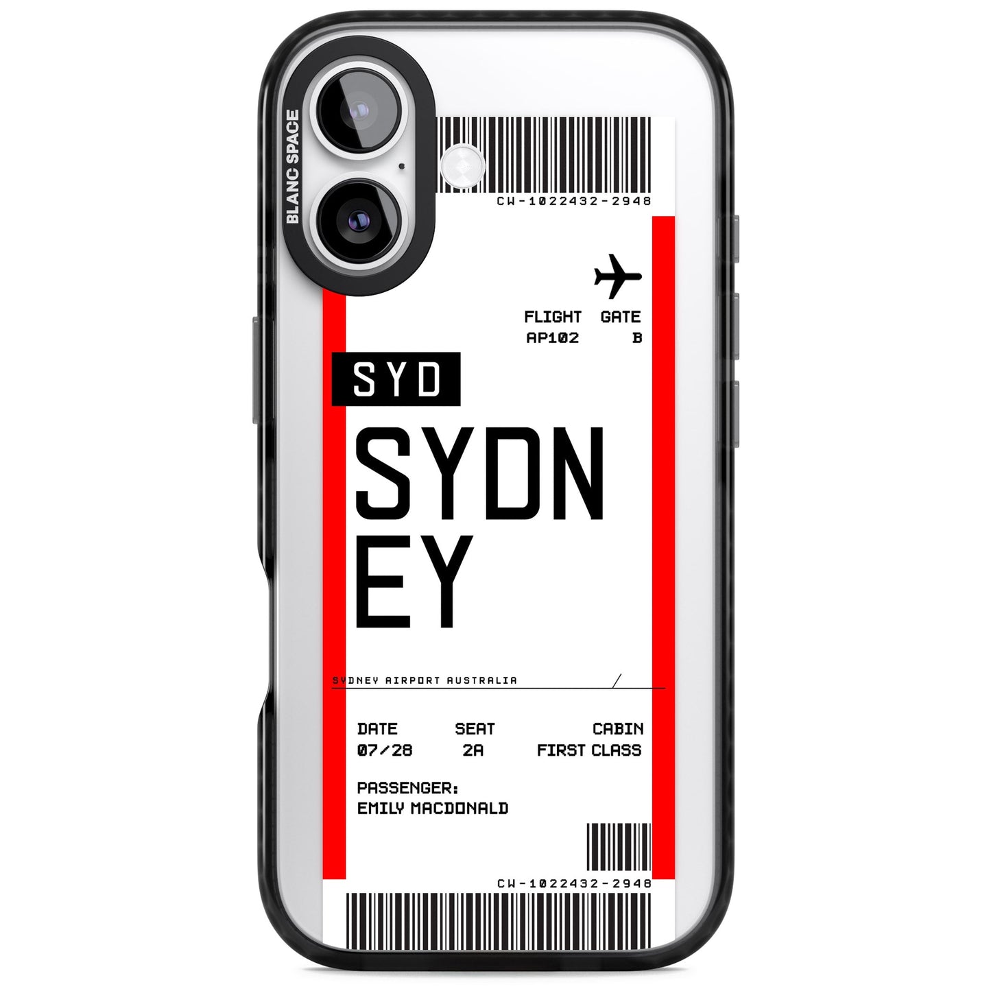 Personalised Sydney Boarding Pass