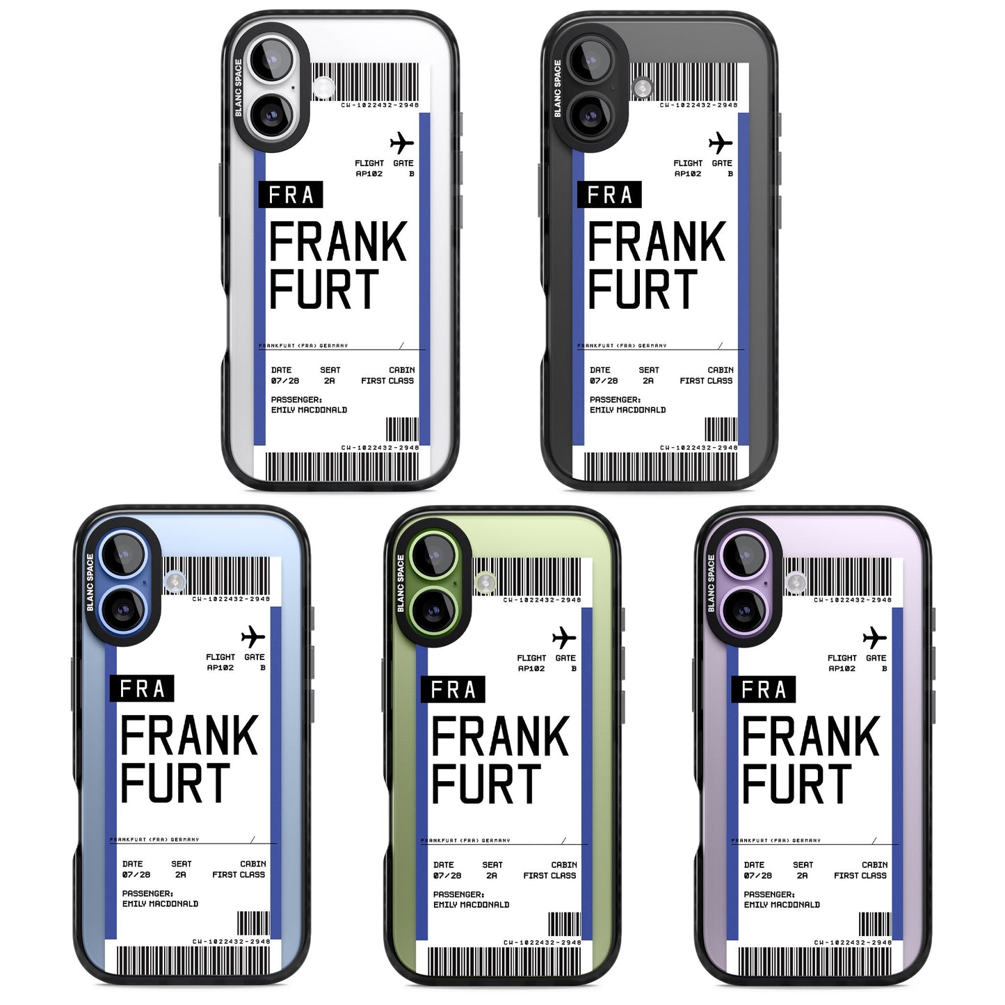 Personalised Frankfurt Boarding Pass