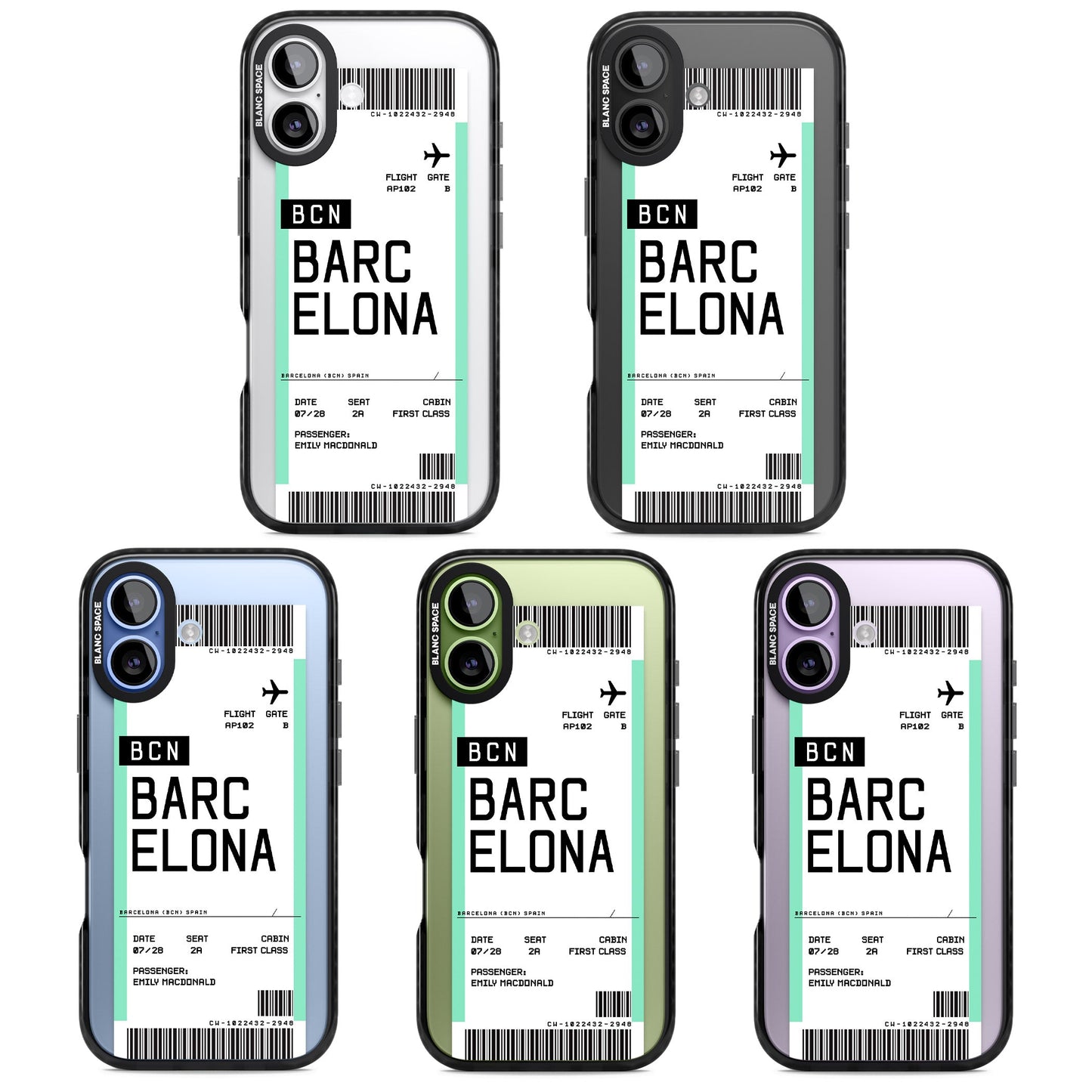 Personalised Barcelona Boarding Pass