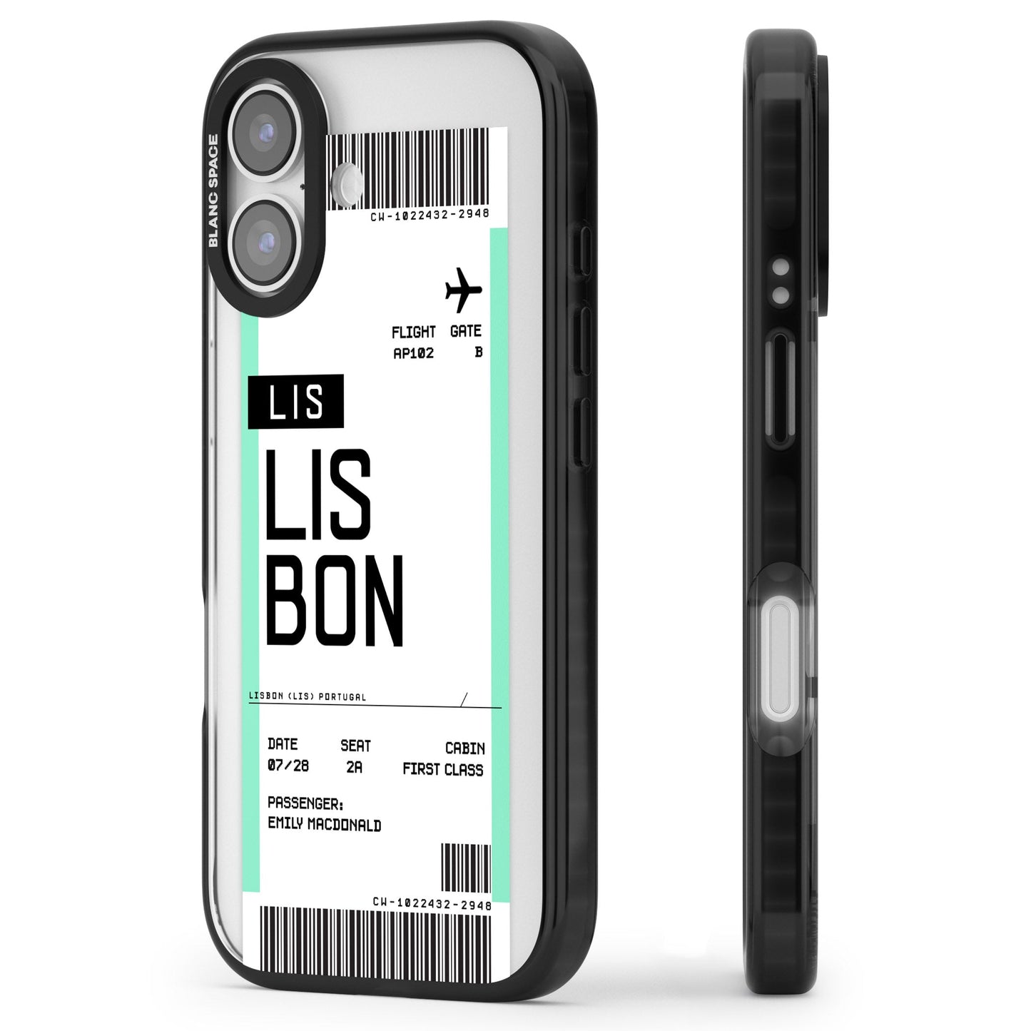 Personalised Lisbon Boarding Pass