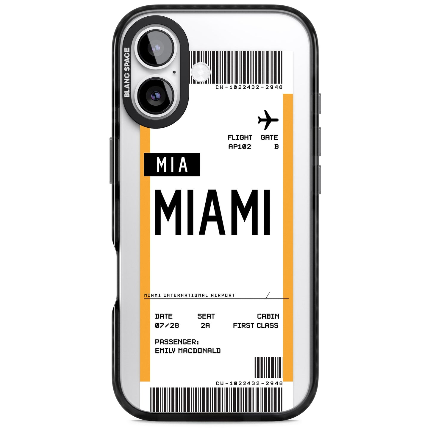 Personalised Miami Boarding Pass