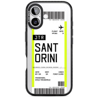 Personalisierte Bordkarte für Santorini