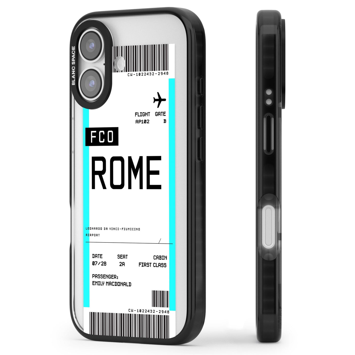 Personalised Rome Boarding Pass