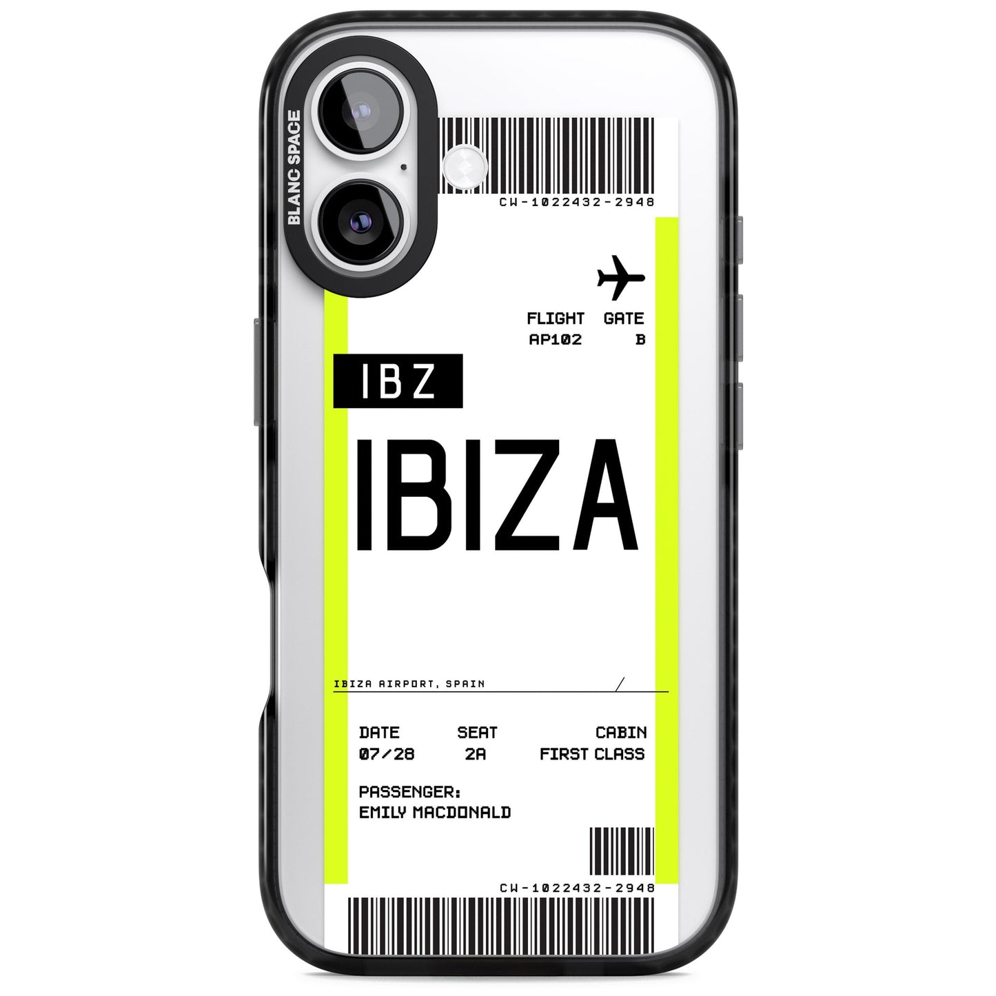 Personalised Ibiza Boarding Pass