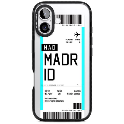 Personalised Madrid Boarding Pass