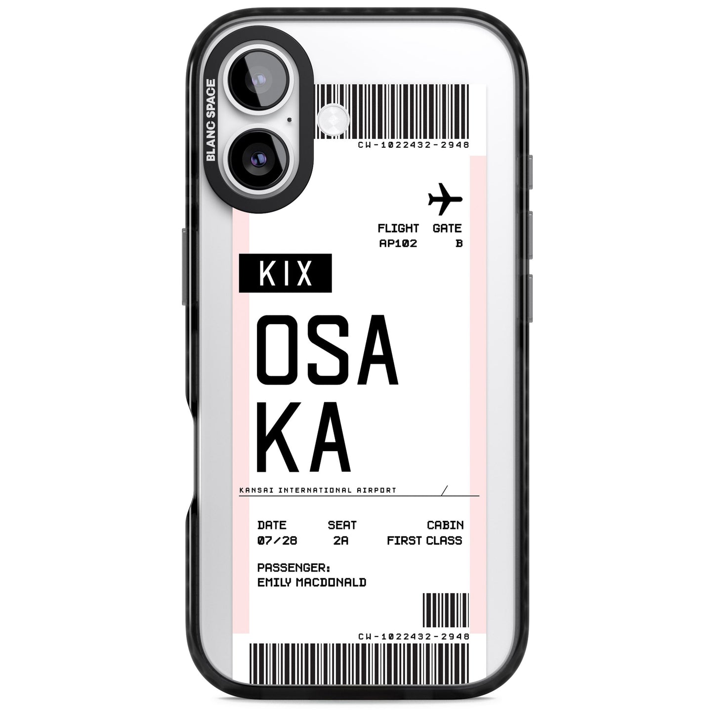 Personalised Osaka Boarding Pass