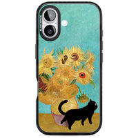 Cat with Van Gogh's Sunflowers