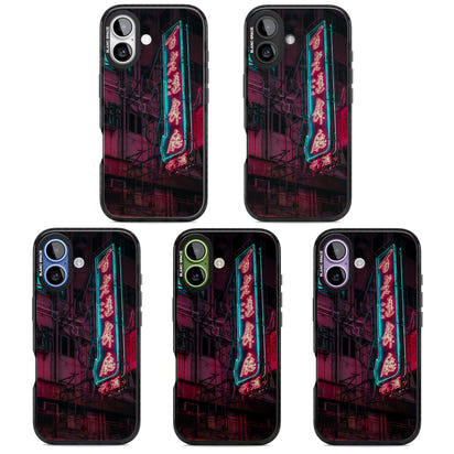 Neon-Kanji-Stadtbild