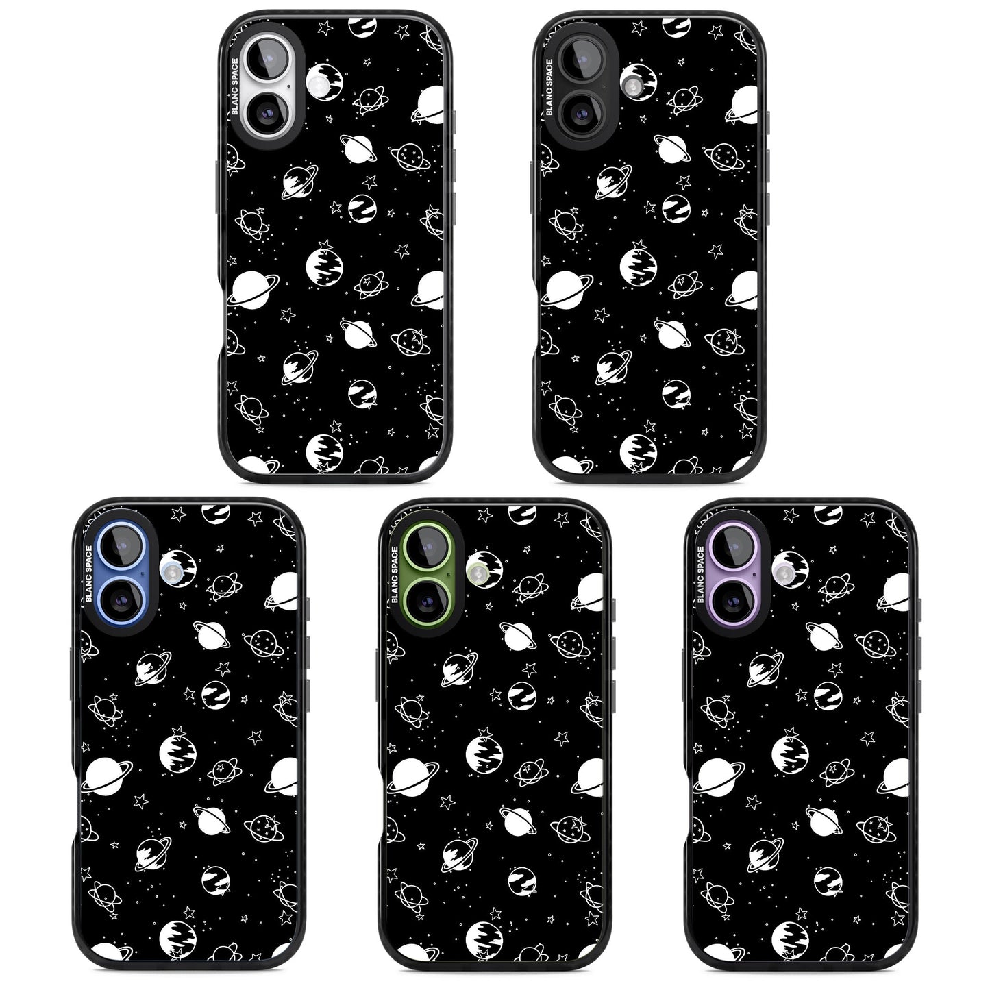 White Planets On Black