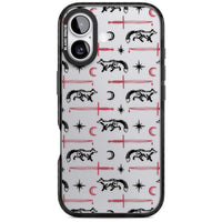 Motif renard et lame