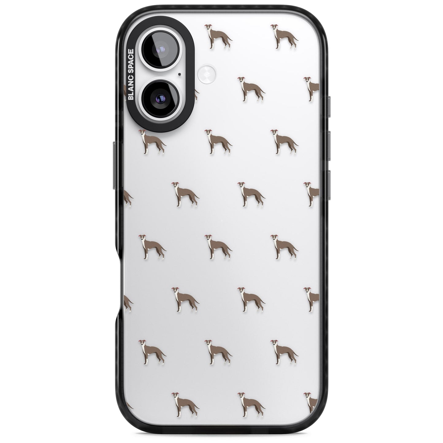 Motif de chien whippet transparent