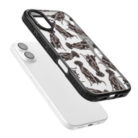 Black Labrador Watercolor Pattern