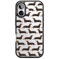 Dachshund Pattern Black Tan