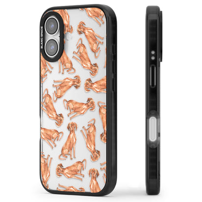 Hungarian Vizsla Watercolor Pattern