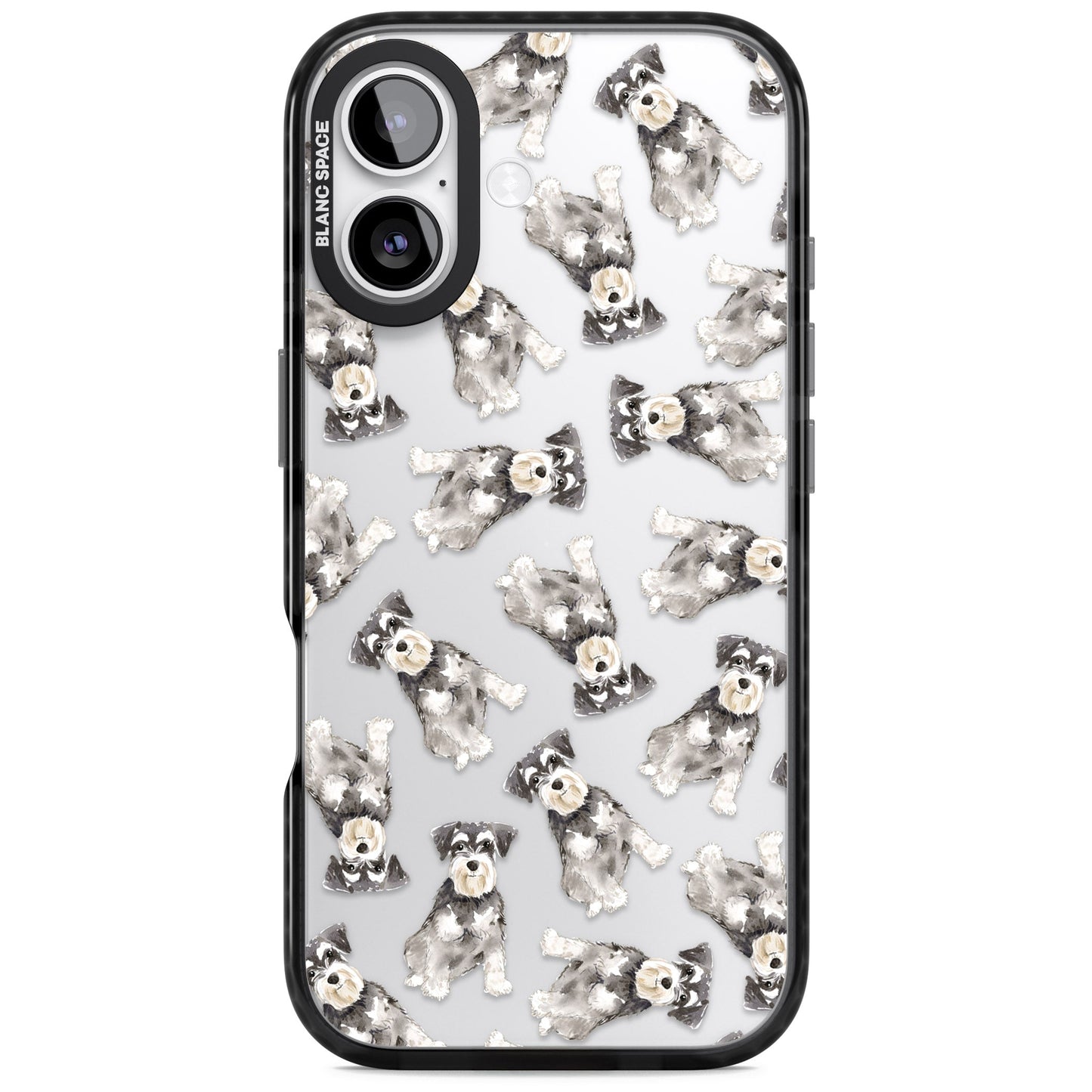 Aquarellzeichnung eines Zwergschnauzers