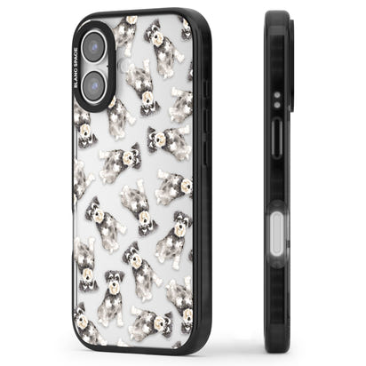 Aquarellzeichnung eines Zwergschnauzers