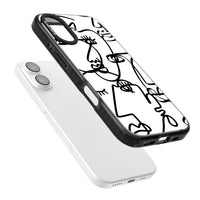 Art abstrait en noir et blanc