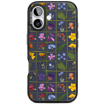 Grille de fleurs sauvages