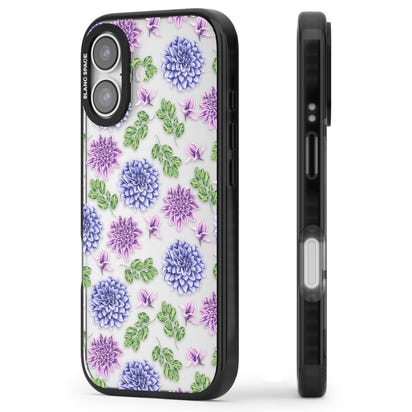 Purple Dahlias Floral