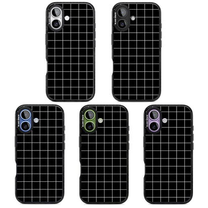 Minimalist Grid Pattern Black