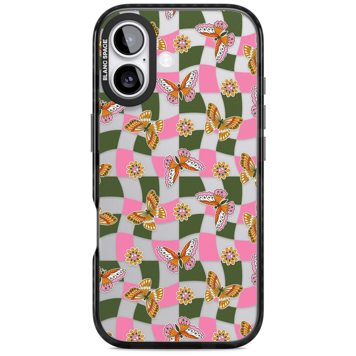 Wavy Butterfly Checked Pattern