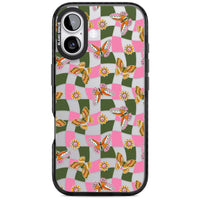 Wavy Butterfly Checked Pattern