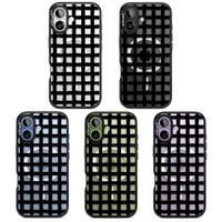 Messy Black Grid Clear