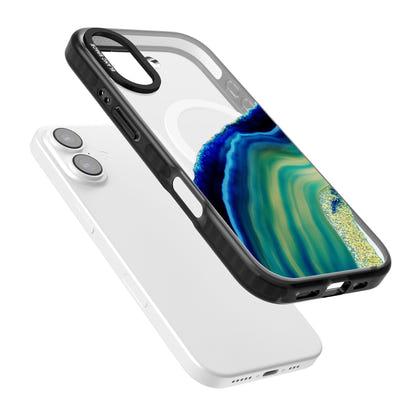 Grüne und blaue Smaragd-Geode