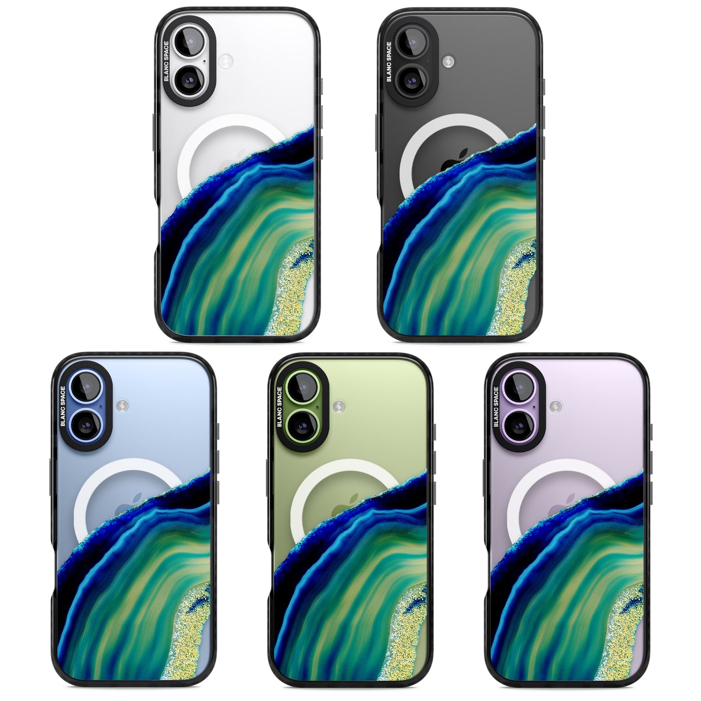 Grüne und blaue Smaragd-Geode