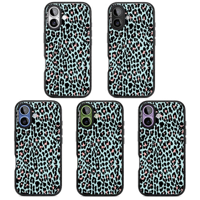 Leopardenmuster in Pastellblau und Rosa