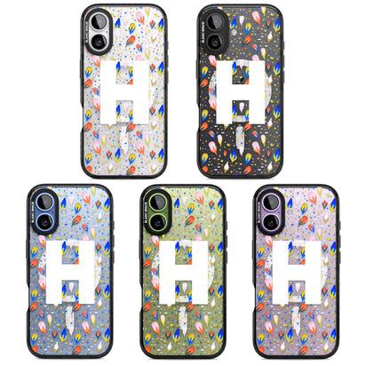 Personalised Abstract Floral Initial