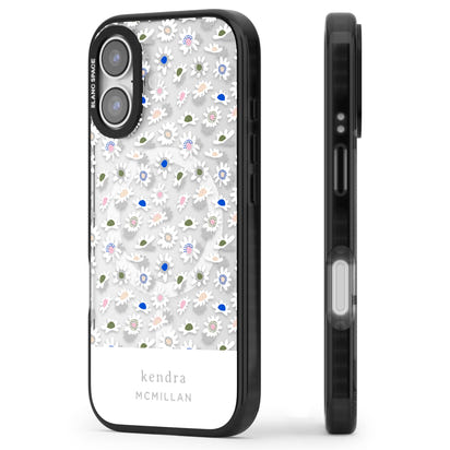 Personalised Grey & White Daisies