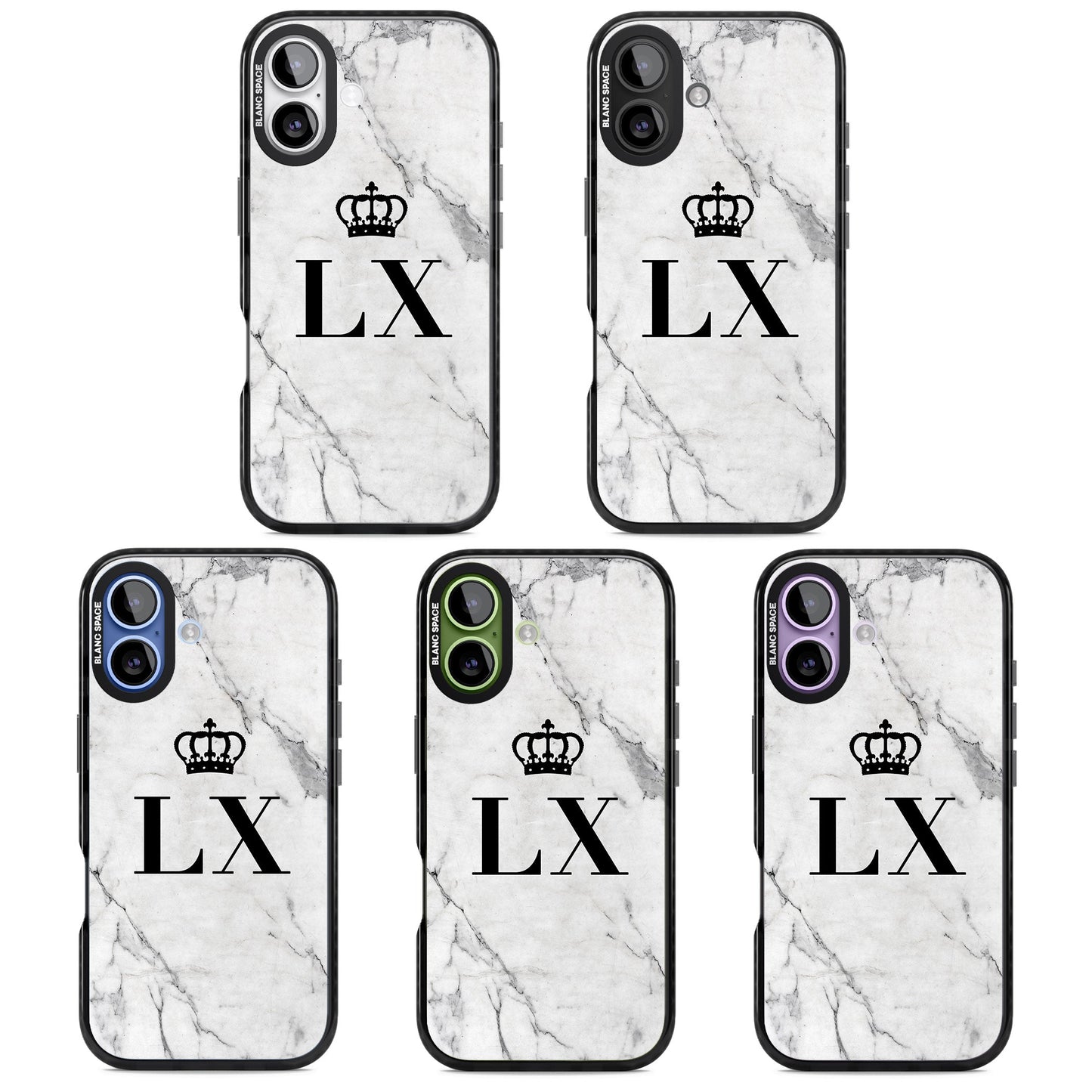 Personalised Initial Crown Marble