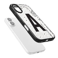 Initiale en gras personnalisée et florale