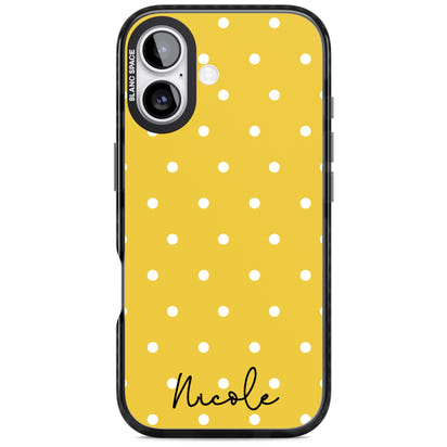 Personalised Yellow Polka Dot