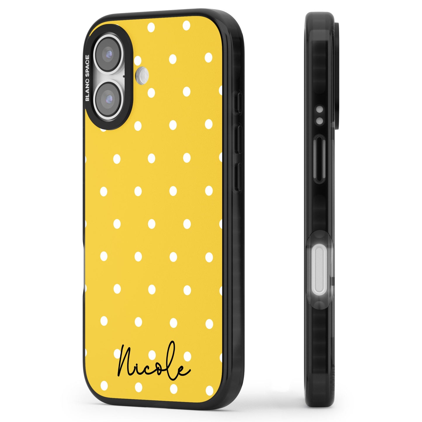 Personalised Yellow Polka Dot
