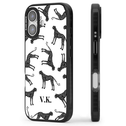 Personalised Black & White Cheetah Pattern
