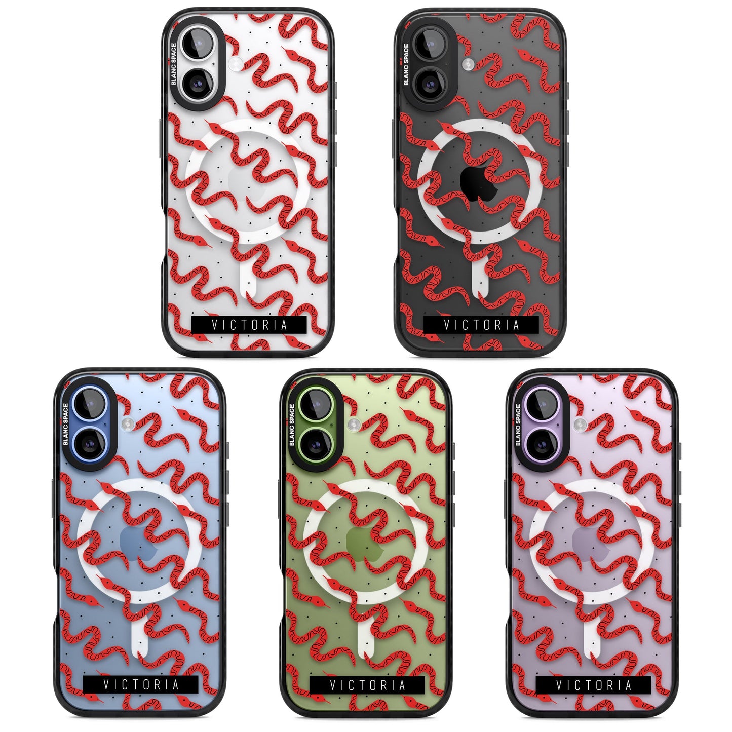 Personalised Red Snake Pattern