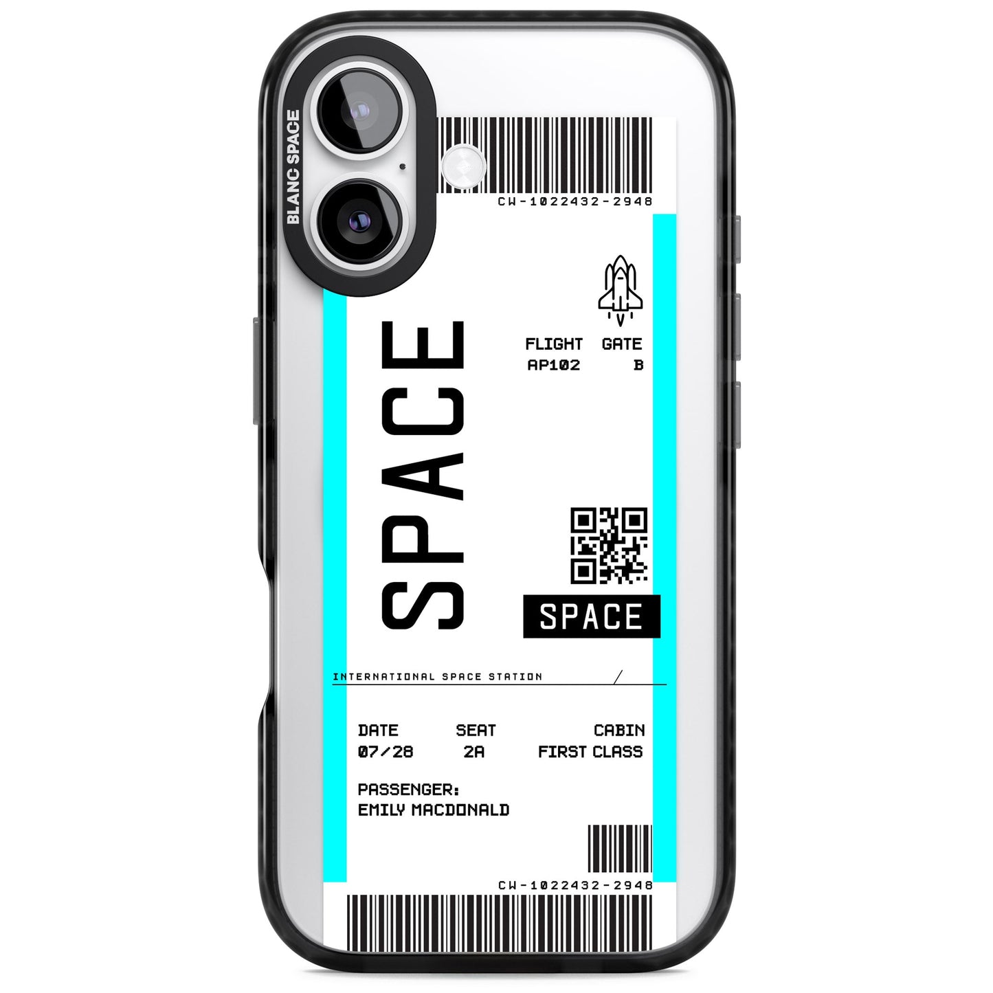 Personalised Space Travel Ticket