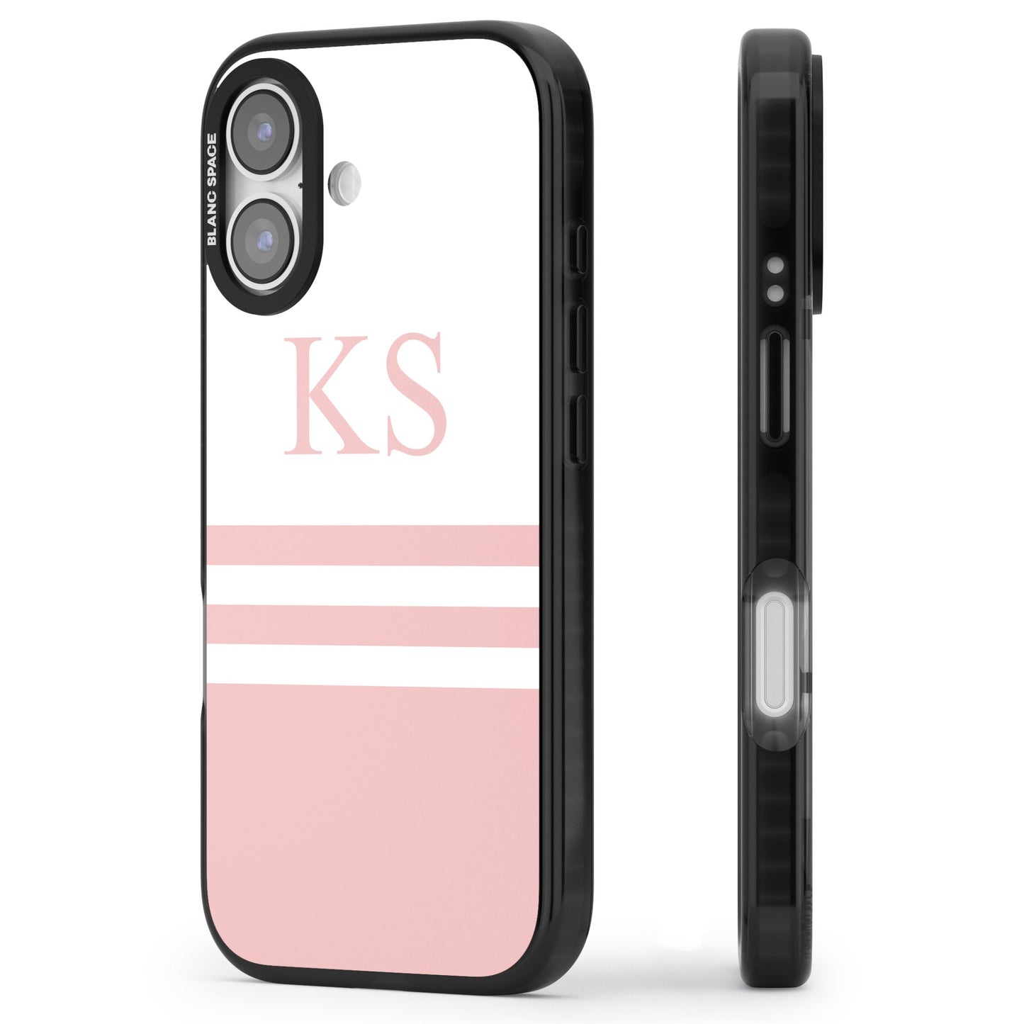 Personalised Pink Stripes & Initials