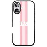 Personalised Minimal Pink Stripe