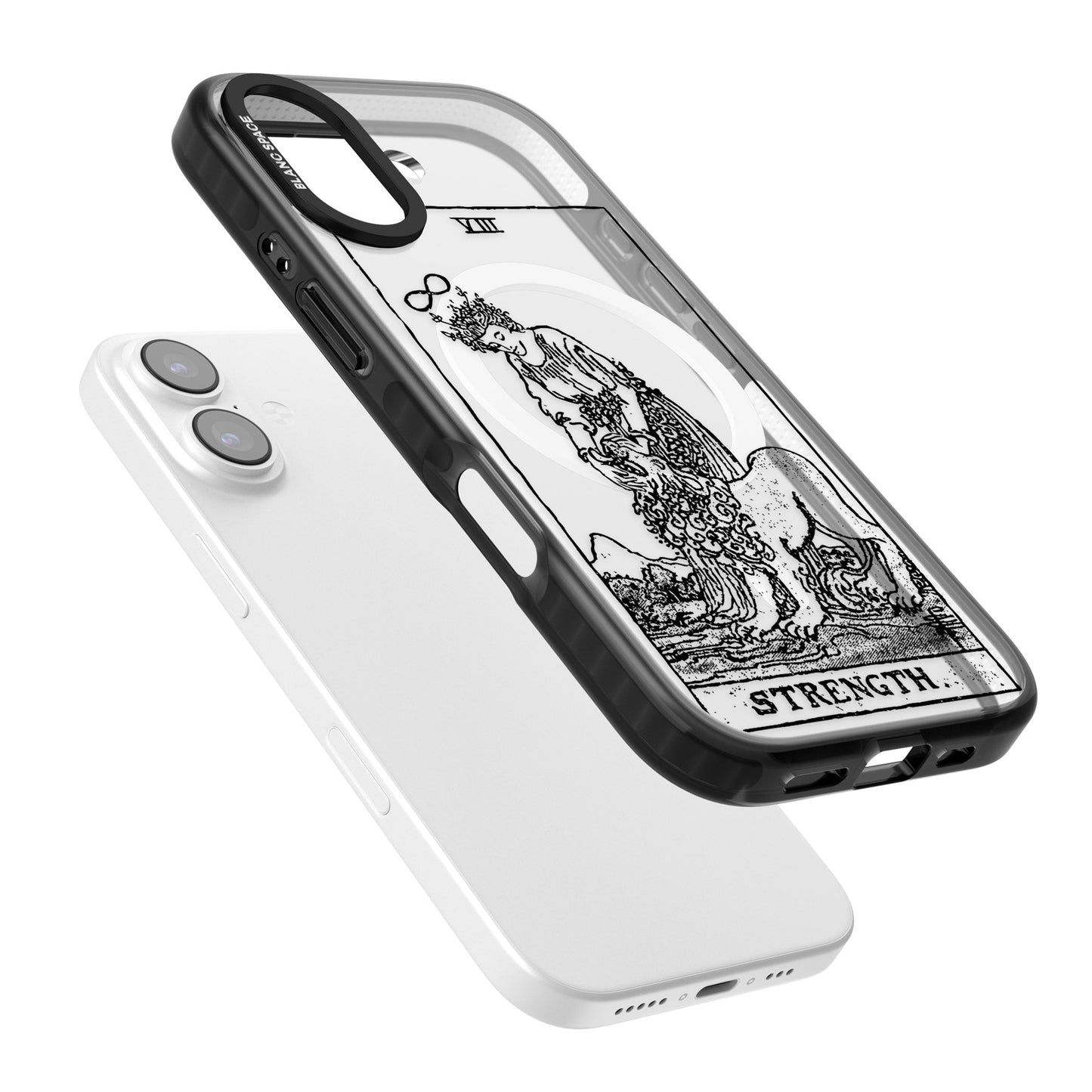 Personalisierte Stärke-Tarotkarte (Transparent)