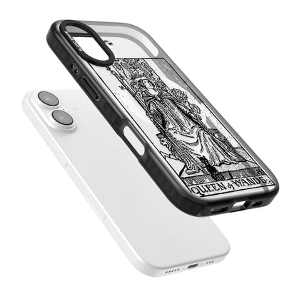 Personalisierte Tarotkarte „Königin der Stäbe“ (transparent)