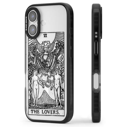 Personalisierte Tarotkarte „Die Liebenden“ (Transparent)