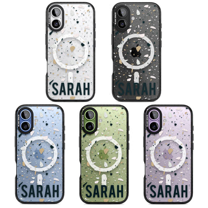 Personalised Terrazzo Blue, Pink, Brown
