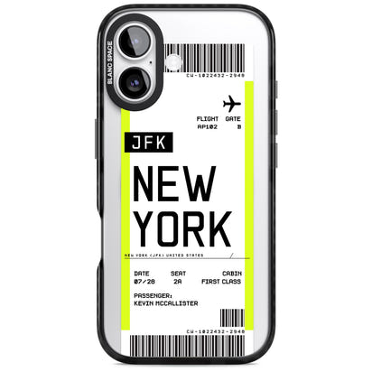 Personalised New York Boarding Pass