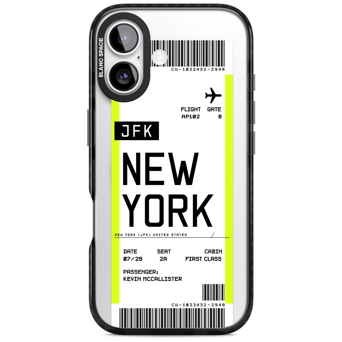 Personalised New York Boarding Pass