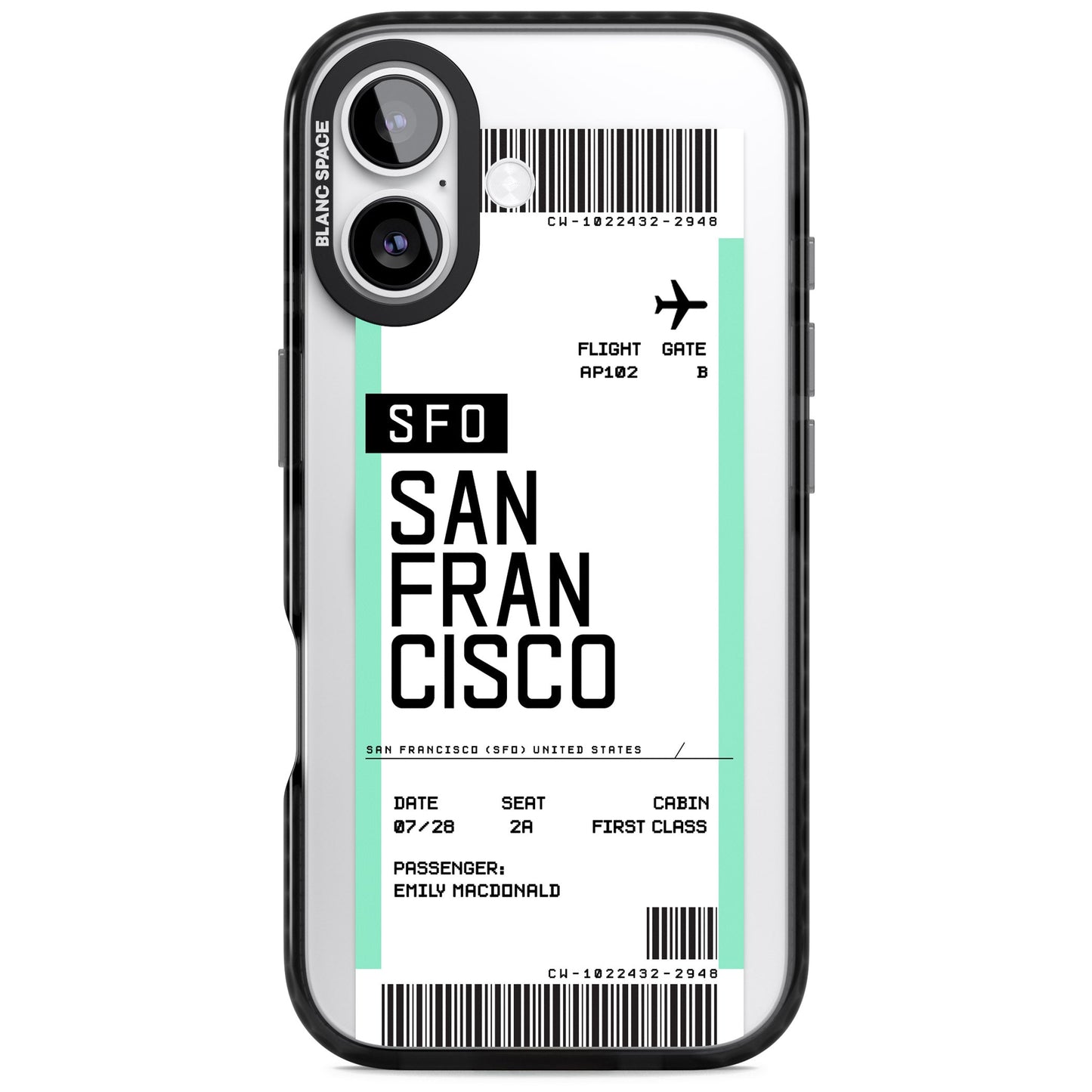 Personalised San Francisco Boarding Pass